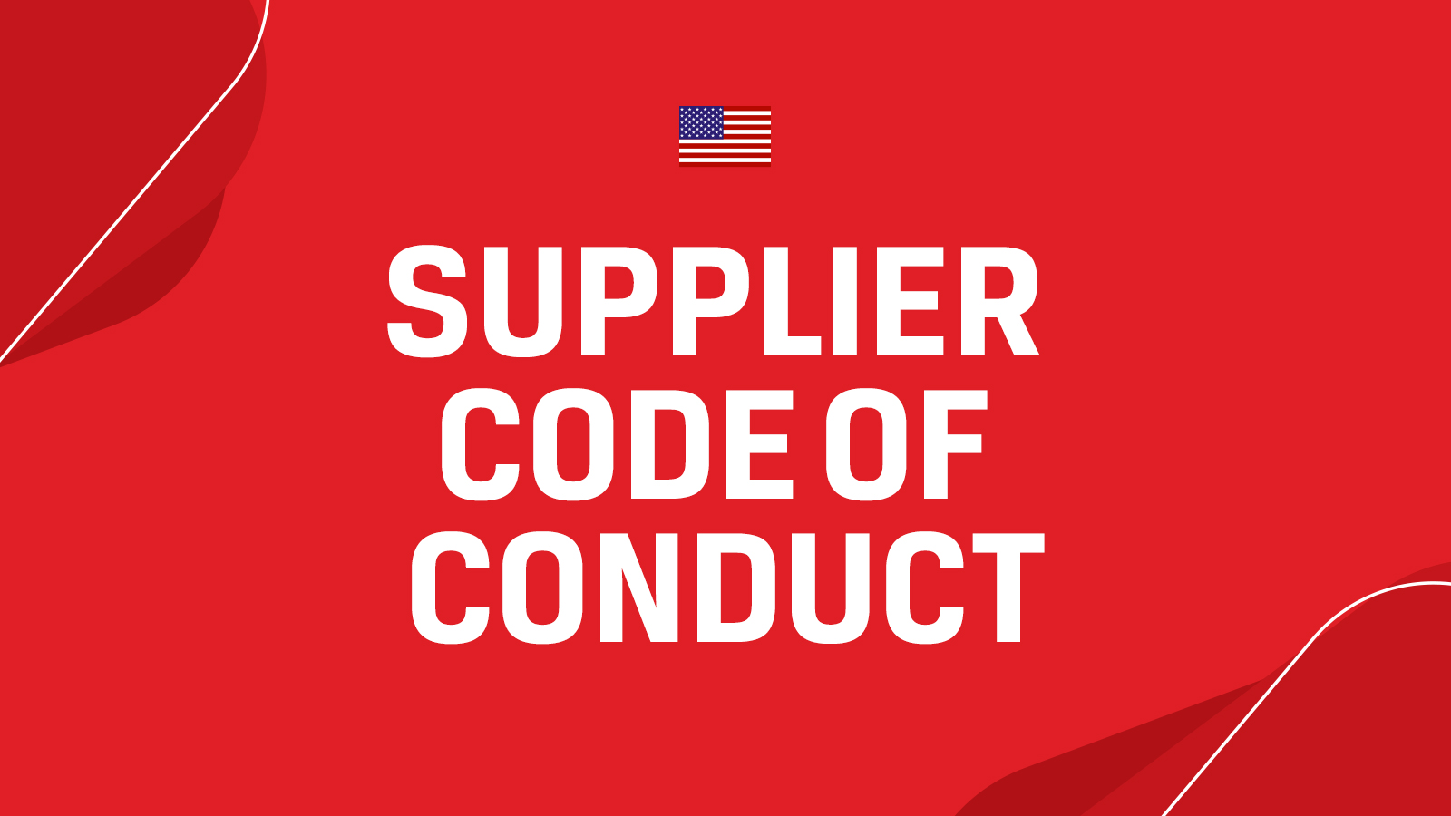 Supplier Code Of Conduct - English