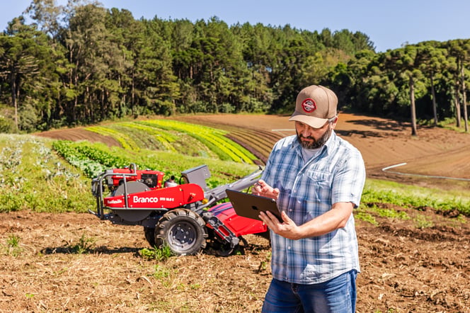 Equipamento Branco utilizado no planejamento da produção rural 